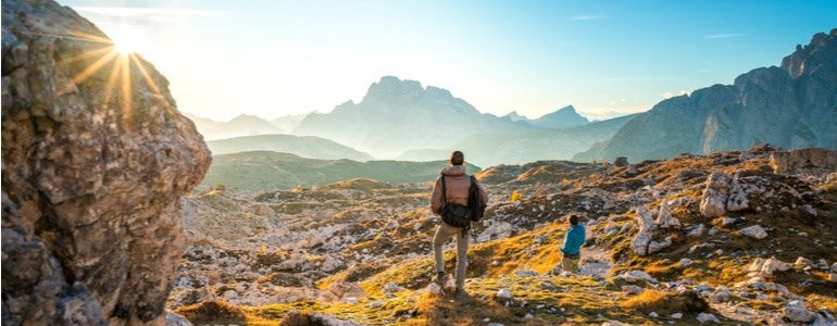 Trajeto de carro de aluguer às Dolomitas com a Centauro Rent a Car